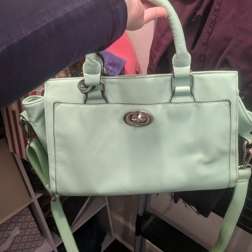 Teal purse